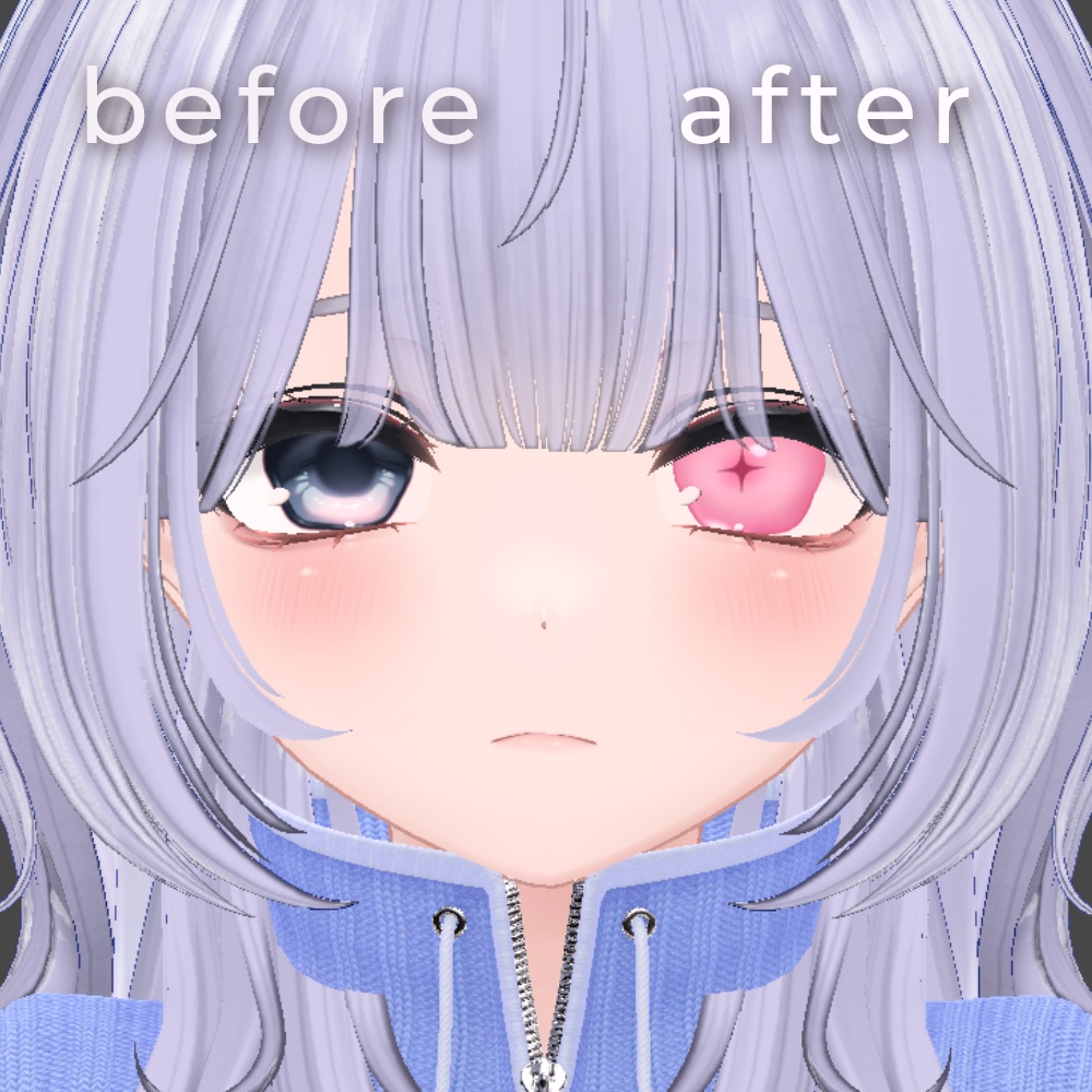 【7Avatars】Faint Star Eyes|星が溶ける瞳テクスチャ【マヌカ/ルミナ/ミルティナ/水瀬/Mayo/Kumaly/Fyuett】【VRChat】