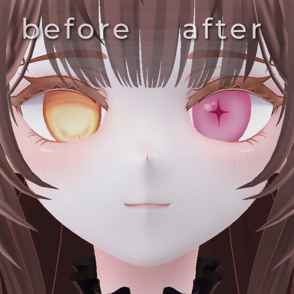 【13Avatars】Faint Star Eyes|星が溶ける瞳テクスチャ【マヌカ/ルミナ/ミルティナ/水瀬/Mayo/Kumaly/Fyuett/しなの/Chocolat/海咲/Milfy/Dami/Miriam】【VRChat】