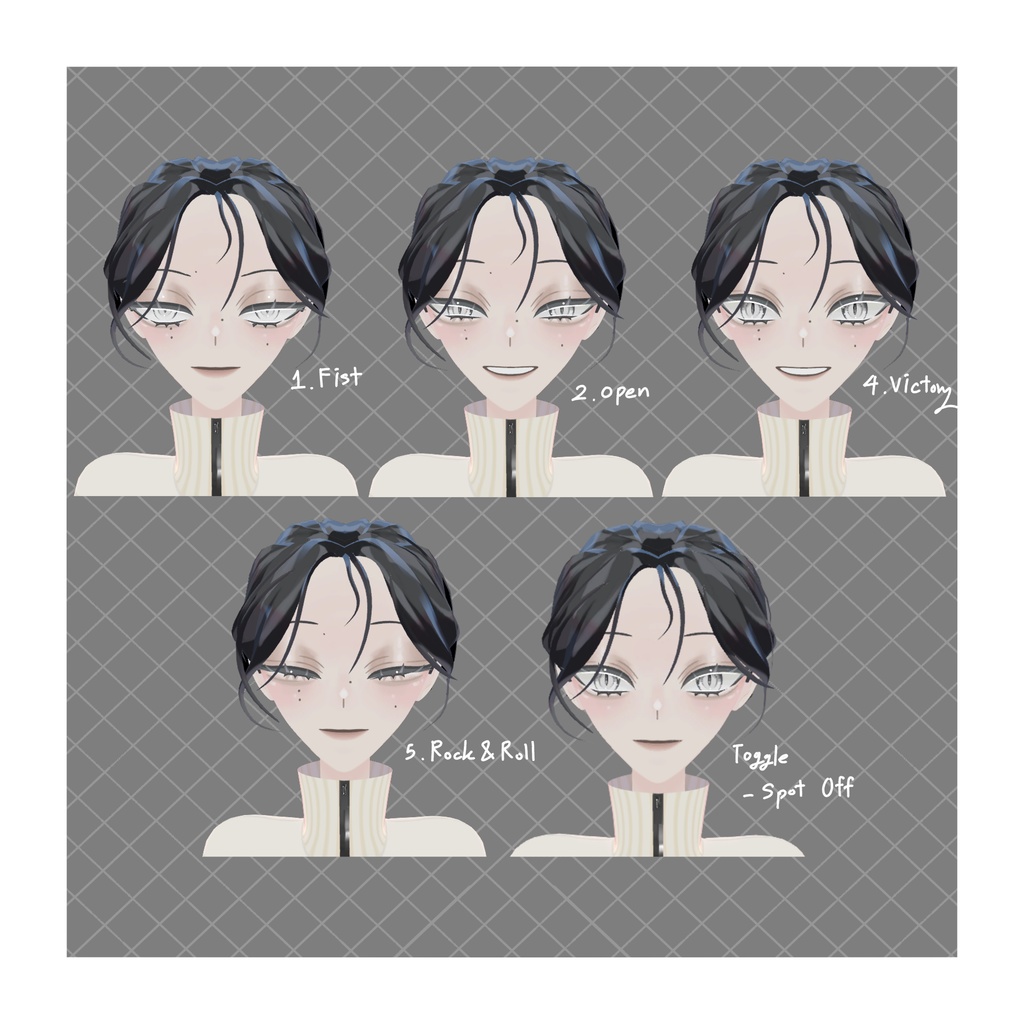 オリジナル3Dモデル「エイシャ」ver1.0.1