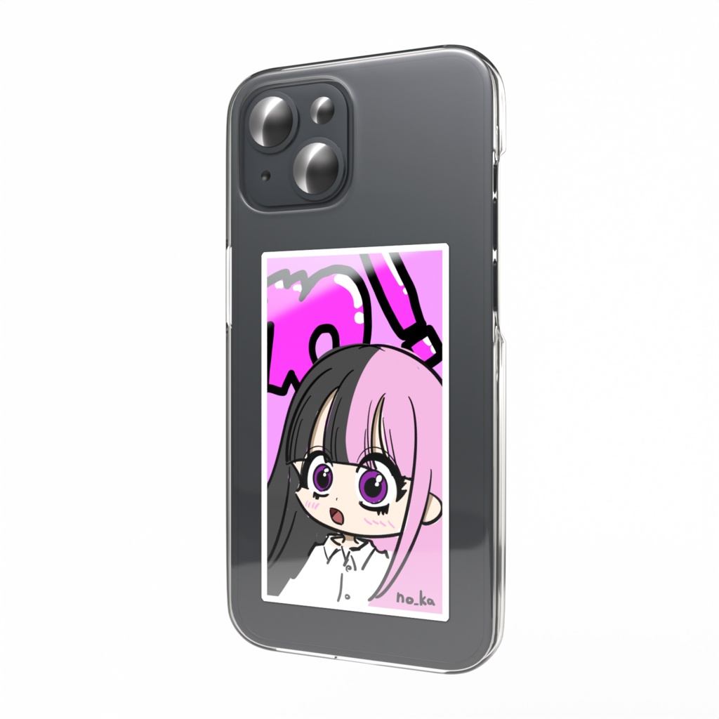 「おどろくツートーンちゃん」スマホステッカー
