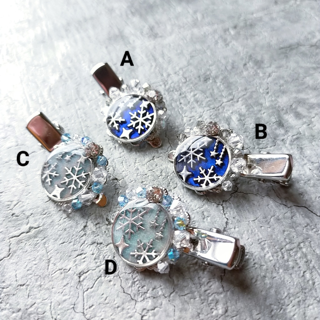 寒空の光 ヘアクリップ.*・゚