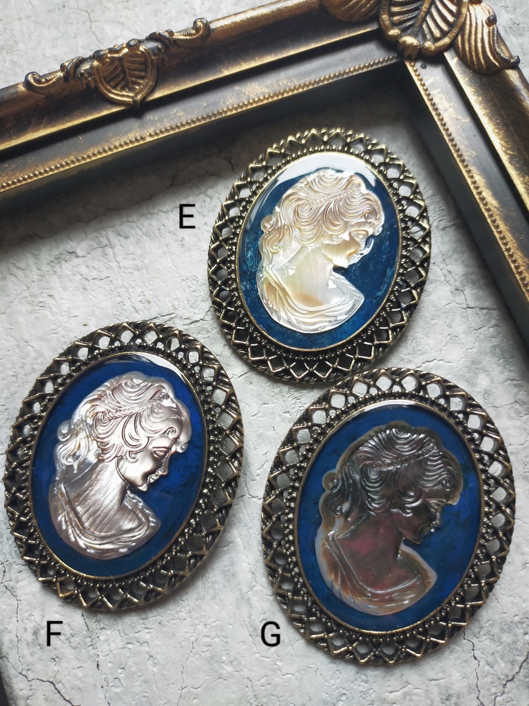 深海に眠る装飾品 (シェルカメオのブローチ)