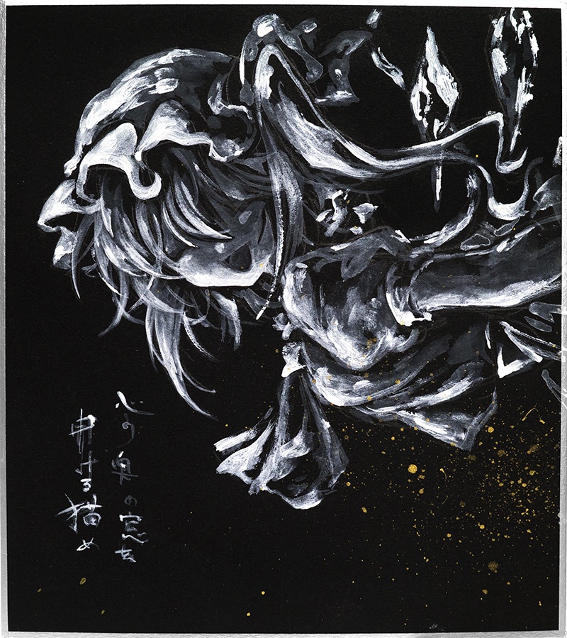 心の中の窓を明ける猫め　〇原画