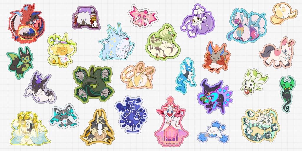 モンスターステッカー 25種セット
