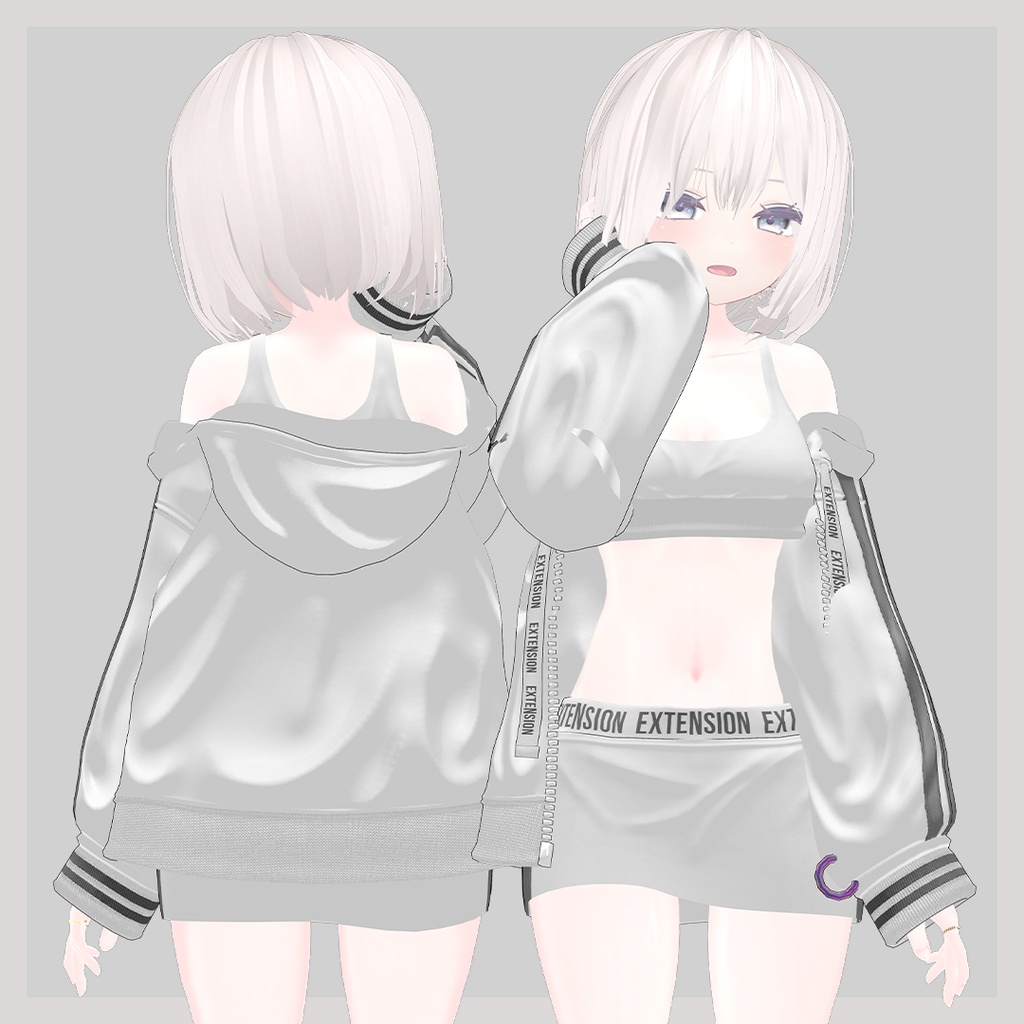 可愛くてクールなサイドテールショートヘア