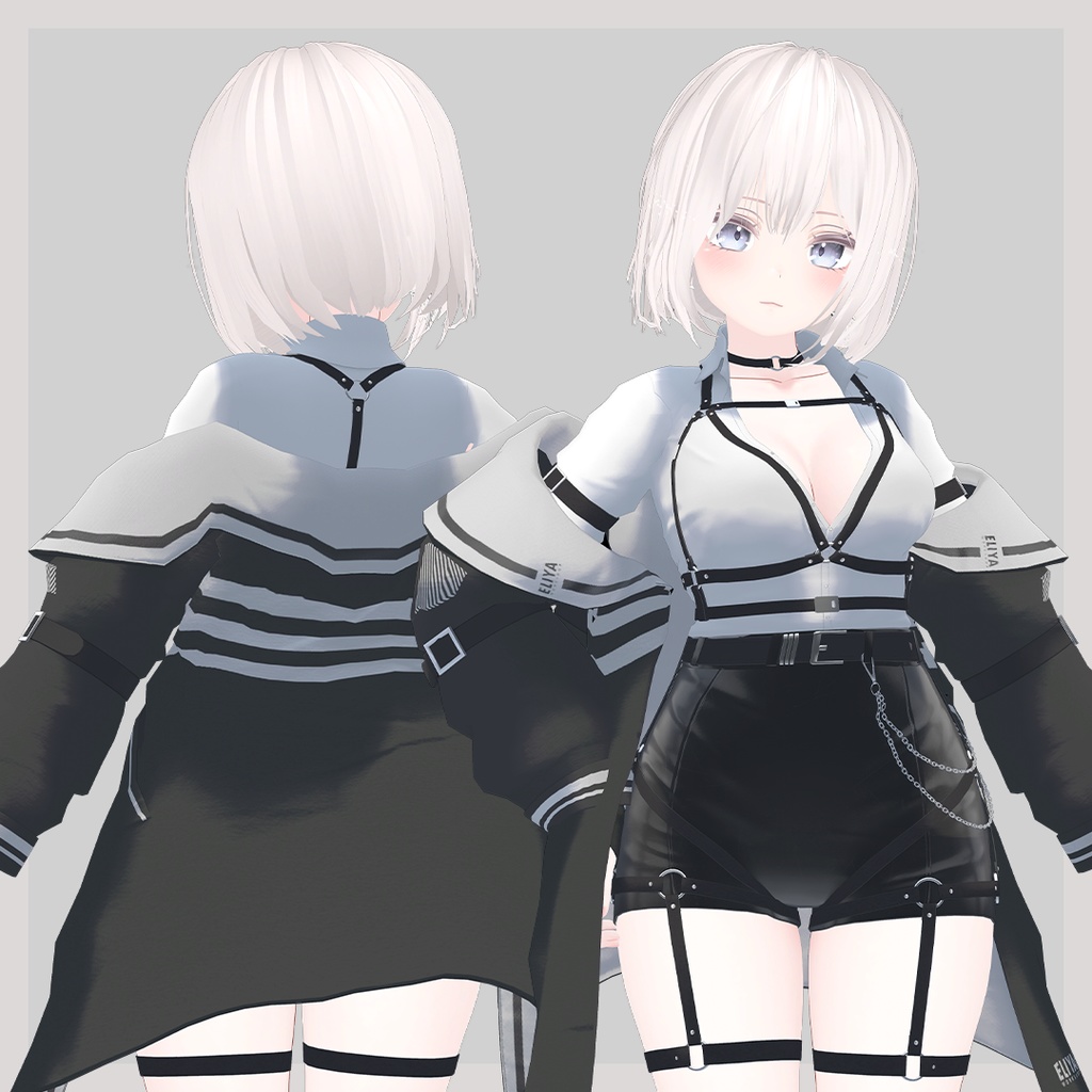 可愛くてクールなサイドテールショートヘア