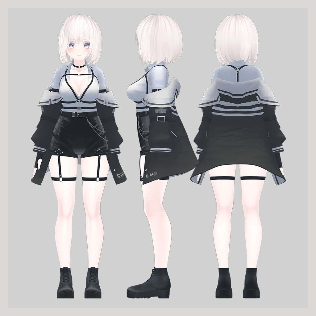 可愛くてクールなサイドテールショートヘア