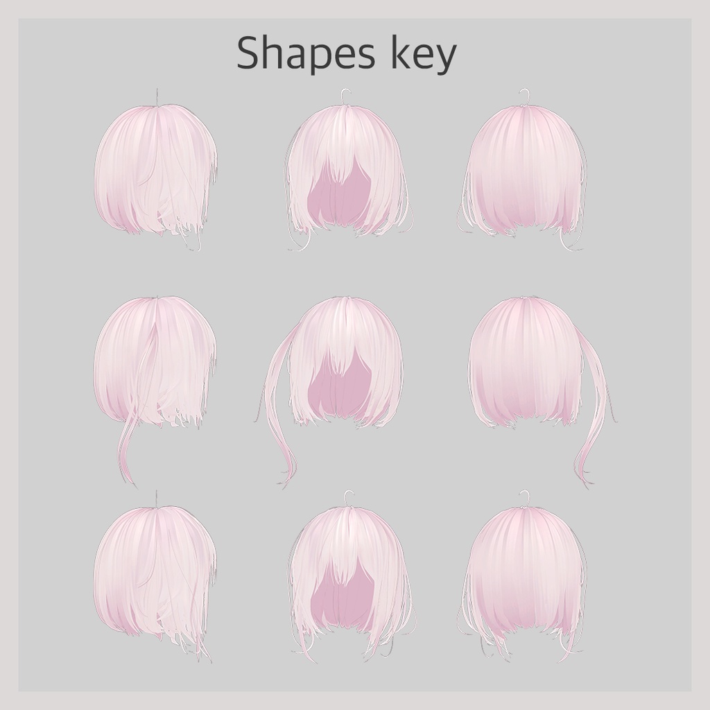 可愛くてクールなサイドテールショートヘア