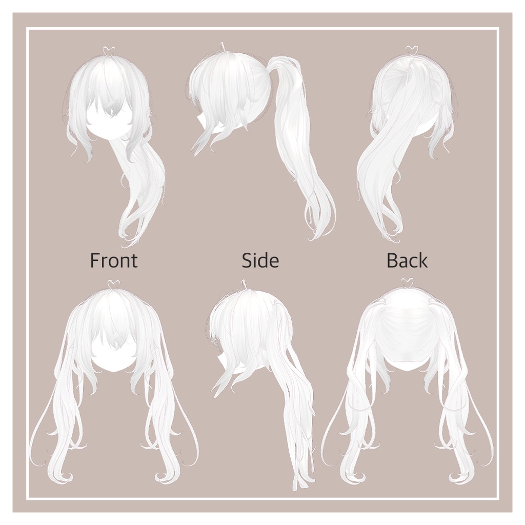 ツインテールポニーヘア