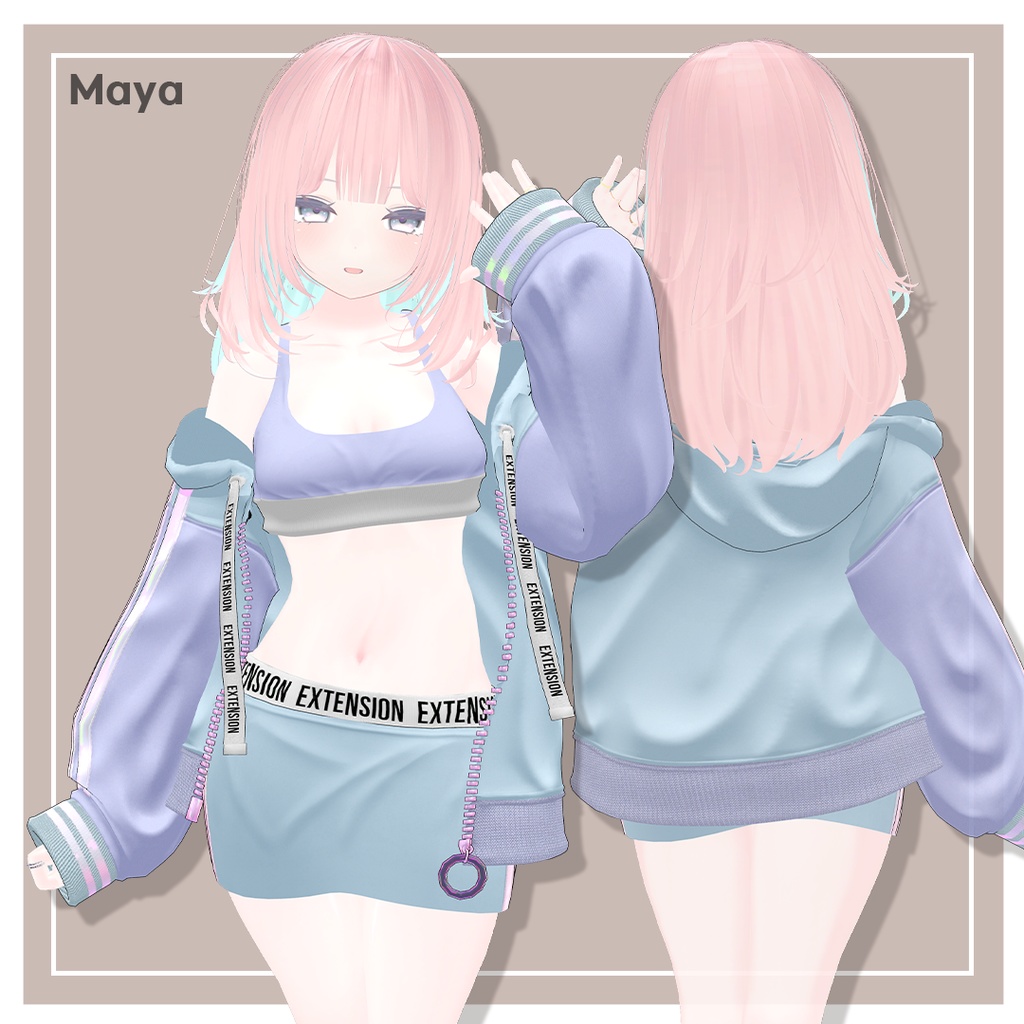 シークレットツートーンレイヤーカットヘア