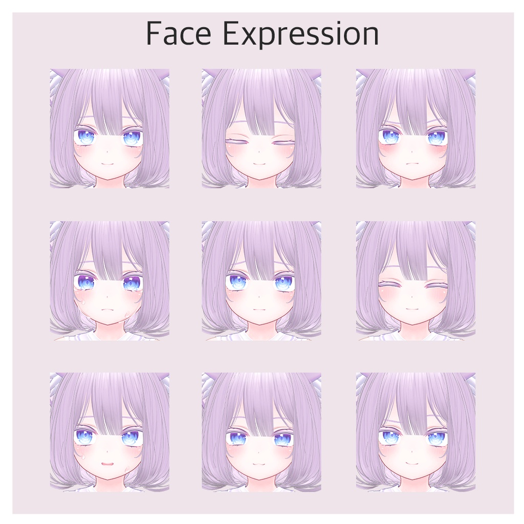 無料萌フェイス表情/Free Moe face expression