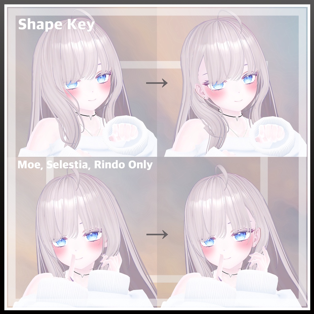 かわいいロングストレートヘア