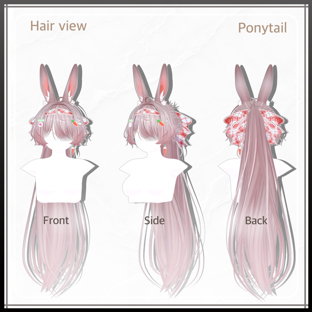 カワイイMAXツインポニーヘア