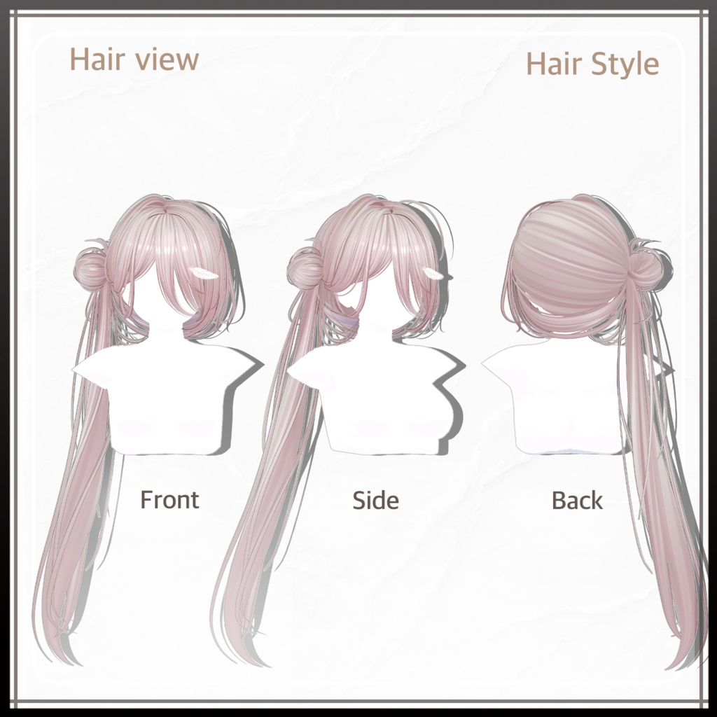 バンサイドテールヘア