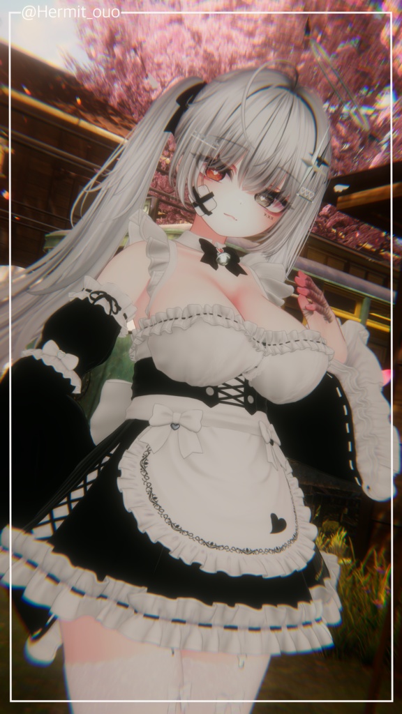 シンプルツインテールヘア