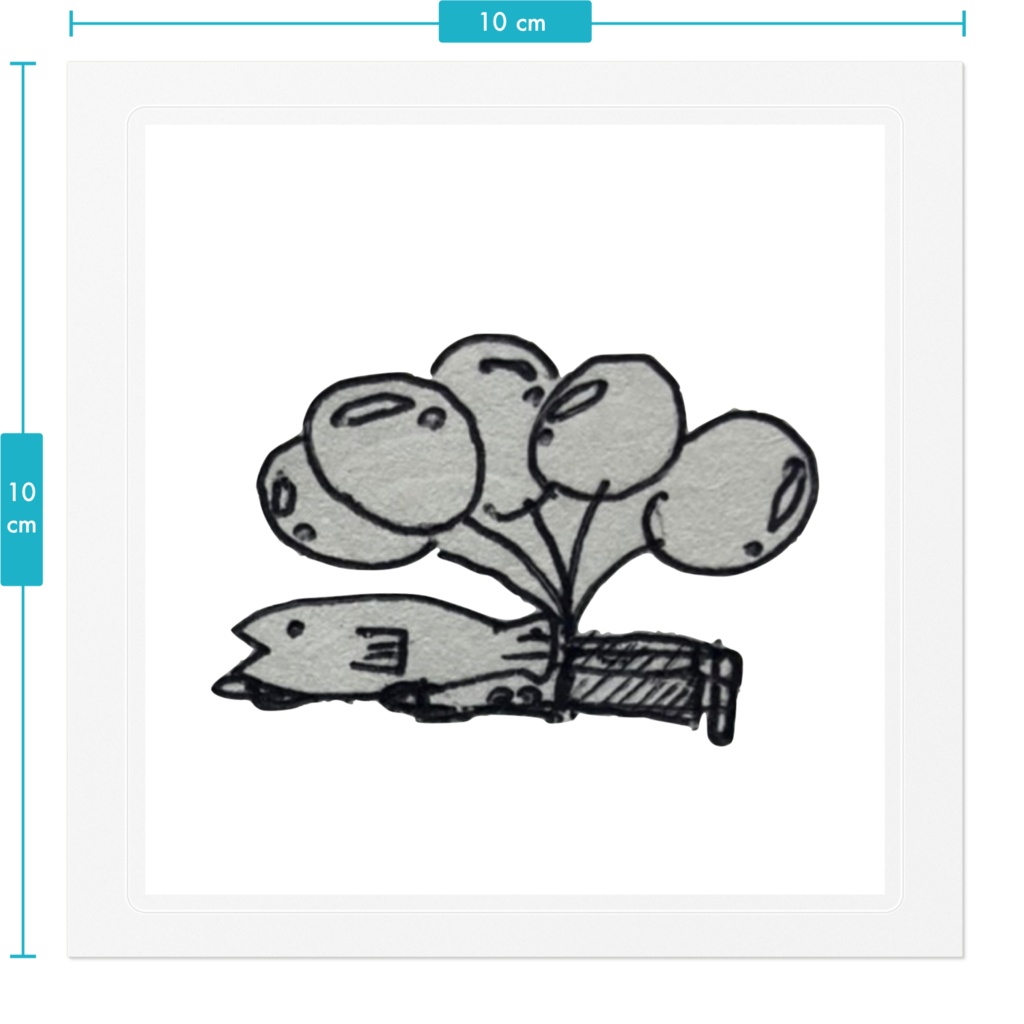 空飛ぶしらすてっかー大