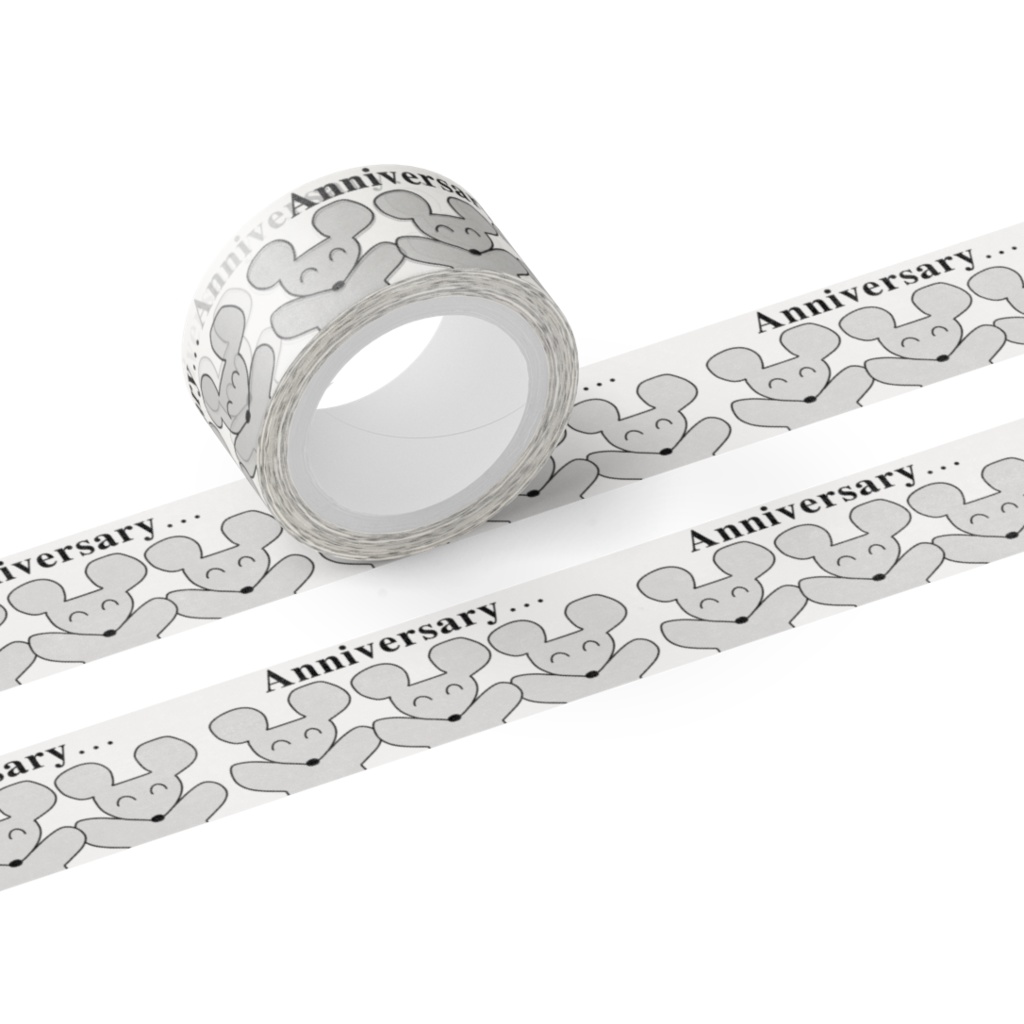 アニバーサリーネズミのマスキングテープ