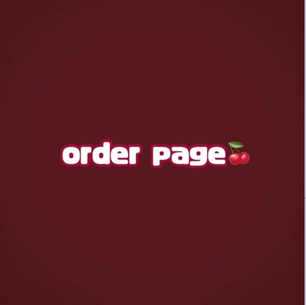 ꒰ ‪thank you! ꒱‬order page.