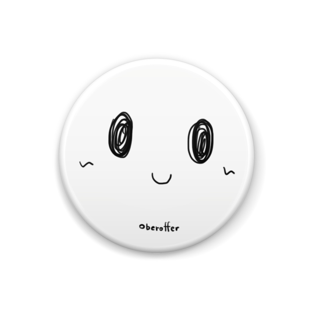 ,,╹◡╹,,缶バッジ(32mm)