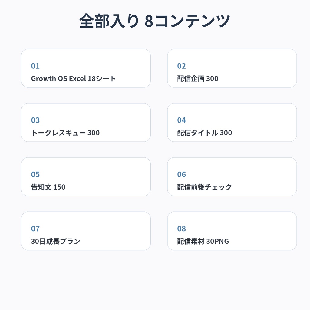 【配信者向け!】配信Growth OS Ultimate|分析・企画・切り抜き・収益・告知まで全部入り!