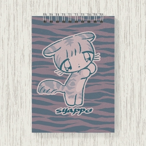 スコねこ(アメちゃん)しましまメモ帳