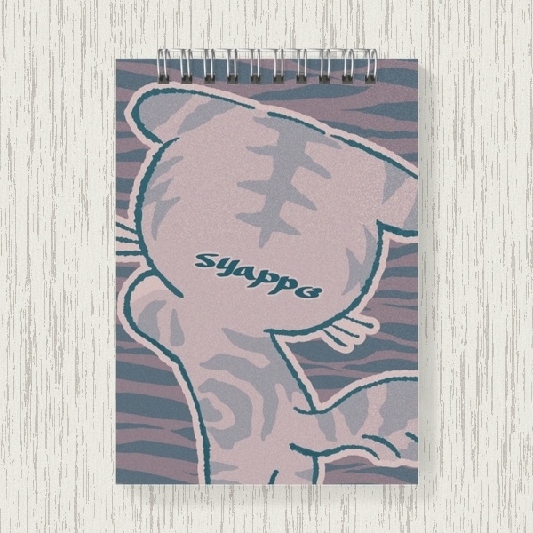 スコねこ(アメちゃん)しましまメモ帳