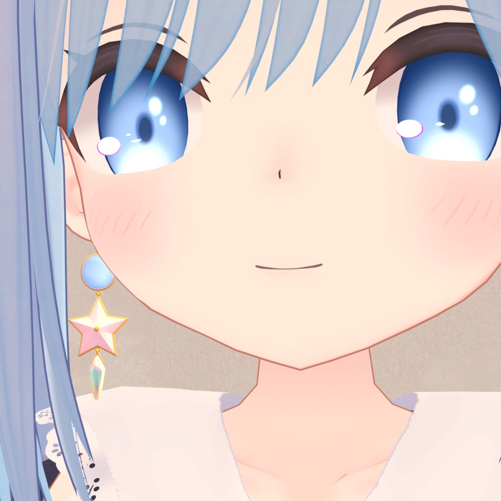 【期間限定半額セール中】【VRC想定】Earring 『Milky Drop』