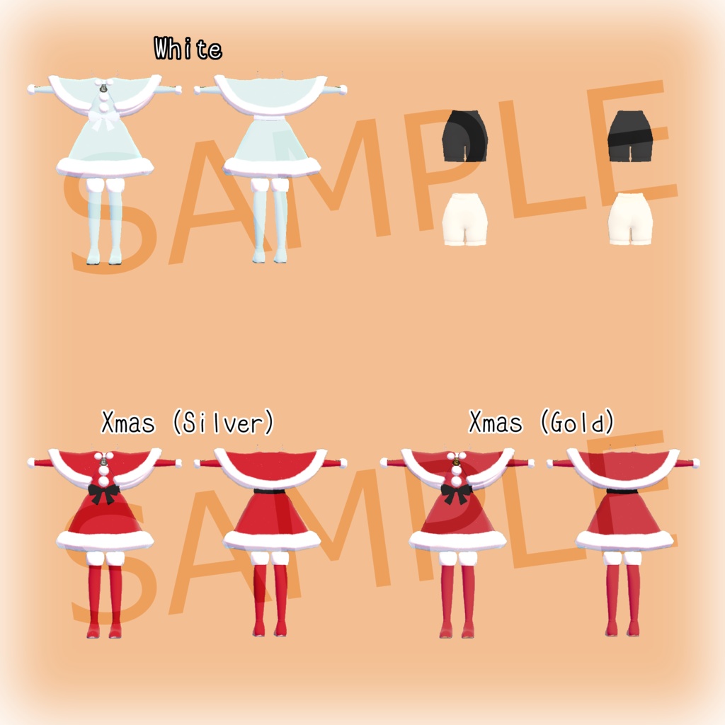 4アバター対応・クリスマス衣装【MA対応】|スノウベルチャーム【期間限定セール ~12/25】