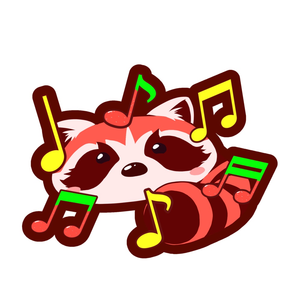 ストロベリーラクーンアクリルキーホルダー