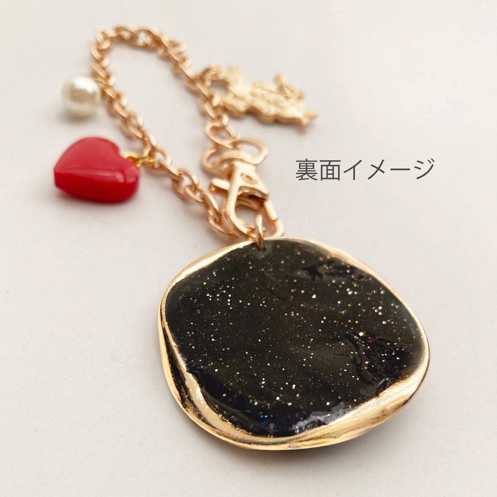 【選べるトランプ】不思議の国のアリス バッグチャーム/チェシャ猫バイオレット