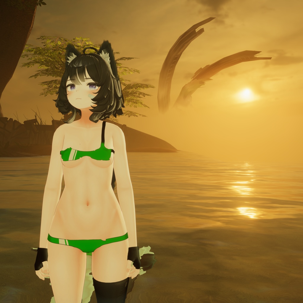 「Stranded」のビーチウェア「3アバター対応」