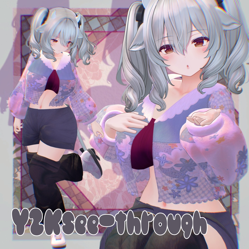 🌸Y2K🌸シースルー⫷ 8アバター対応 ⫸12/1までリポスト企画中!