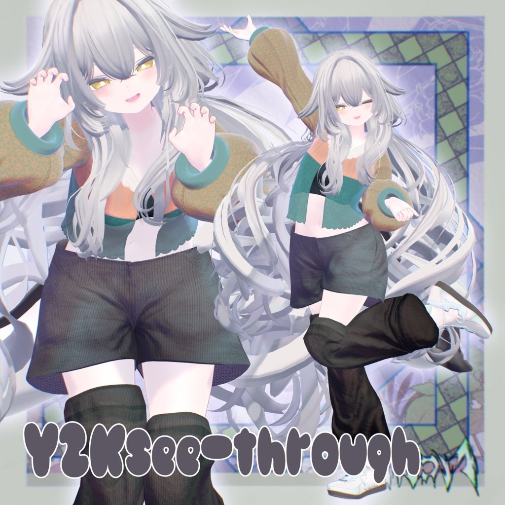 🌸Y2K🌸シースルー⫷ 8アバター対応 ⫸12/1までリポスト企画中!