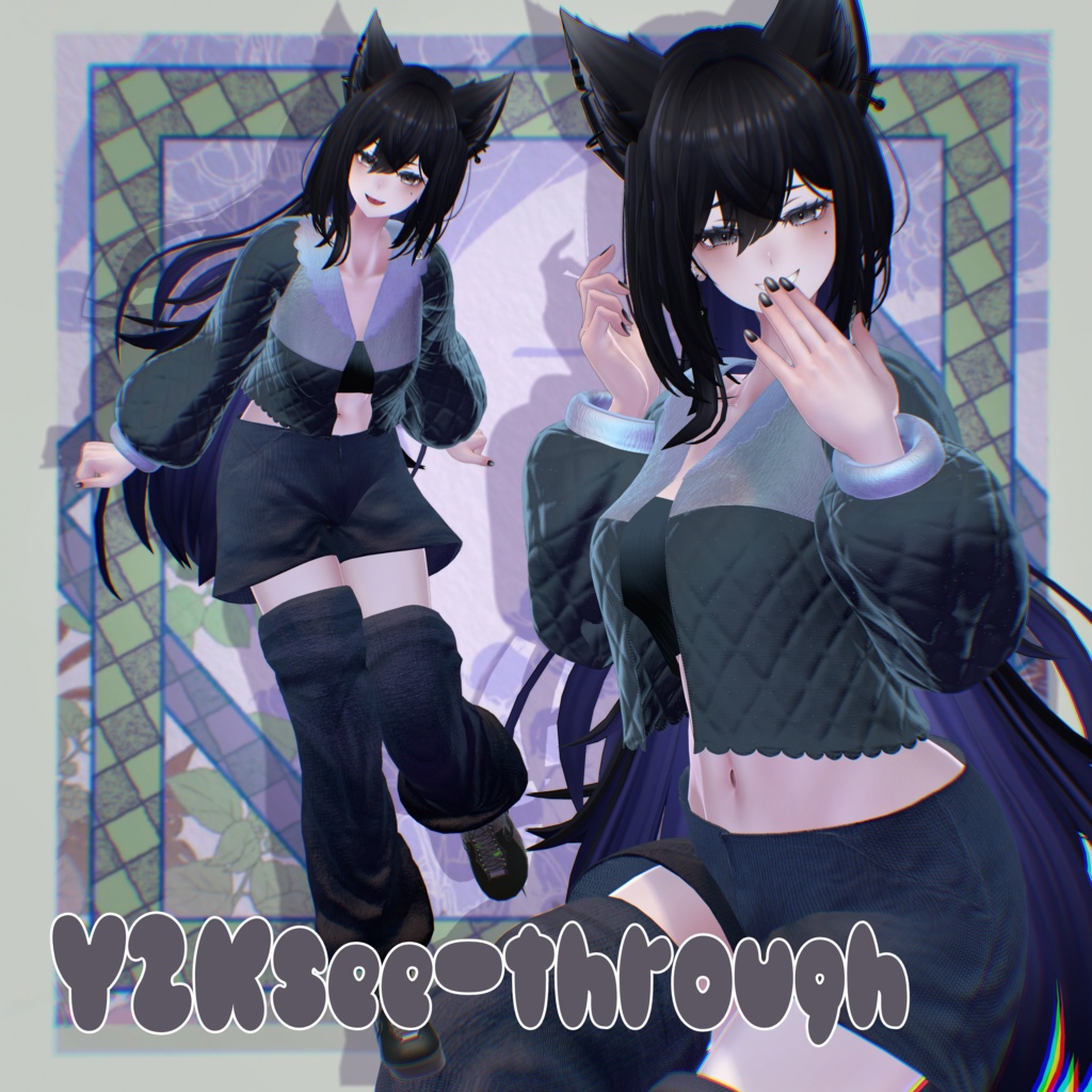 🌸Y2K🌸シースルー⫷ 8アバター対応 ⫸12/1までリポスト企画中!