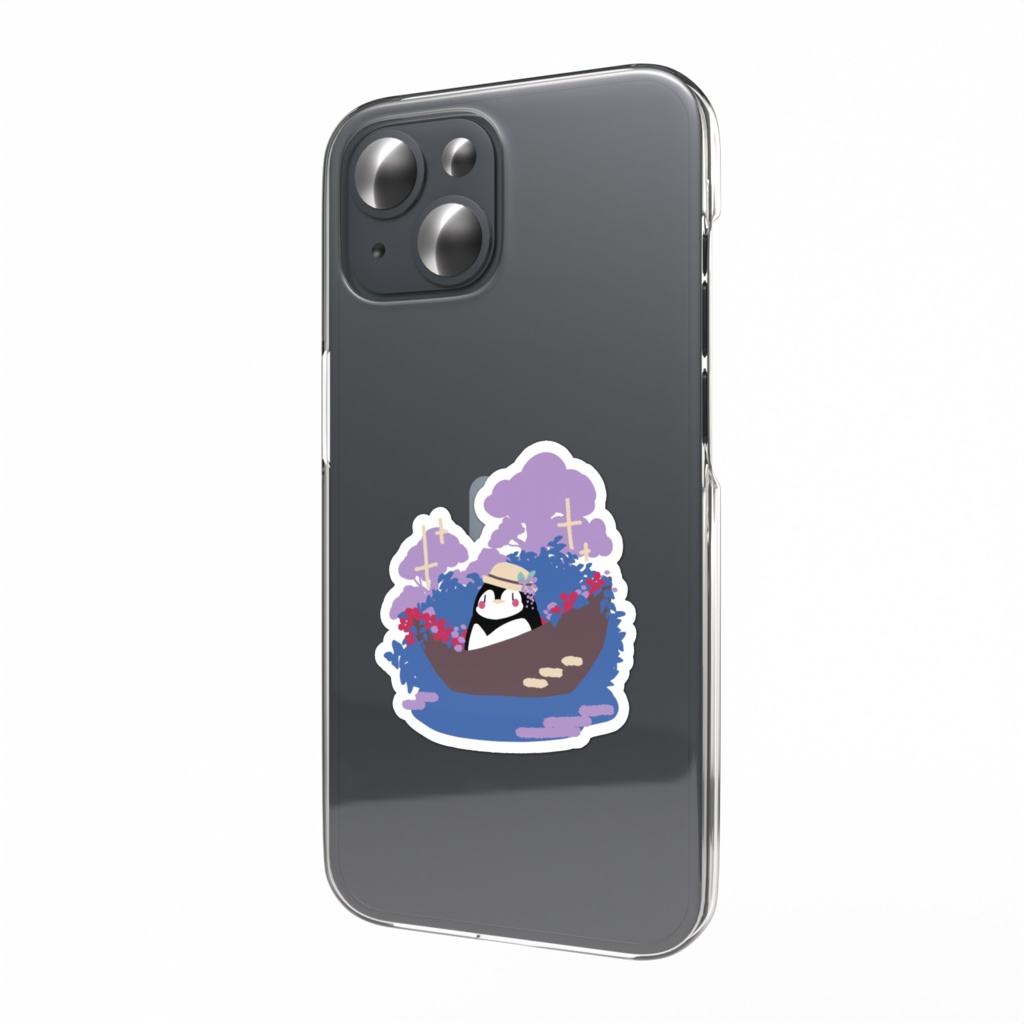 フラワーボートとペンギン