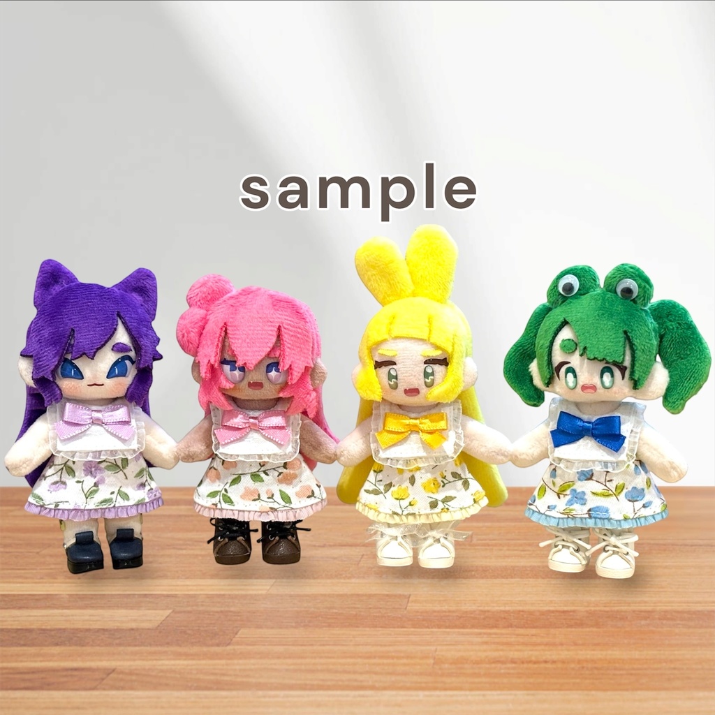【ぷにみおサイズ】シンプルワンピース(フリル襟)