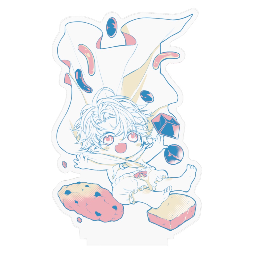 チビニールくんアクリルフィギュア100×100(mm)