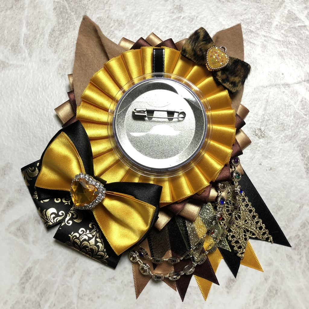 ロゼット Sタイプ 57〜75mm カラー:黄 茶 黒