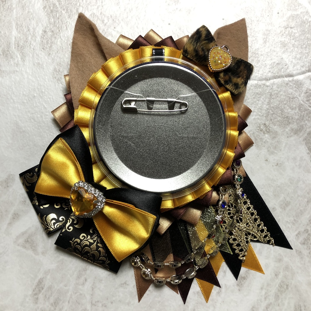 ロゼット Sタイプ 57〜75mm カラー:黄 茶 黒