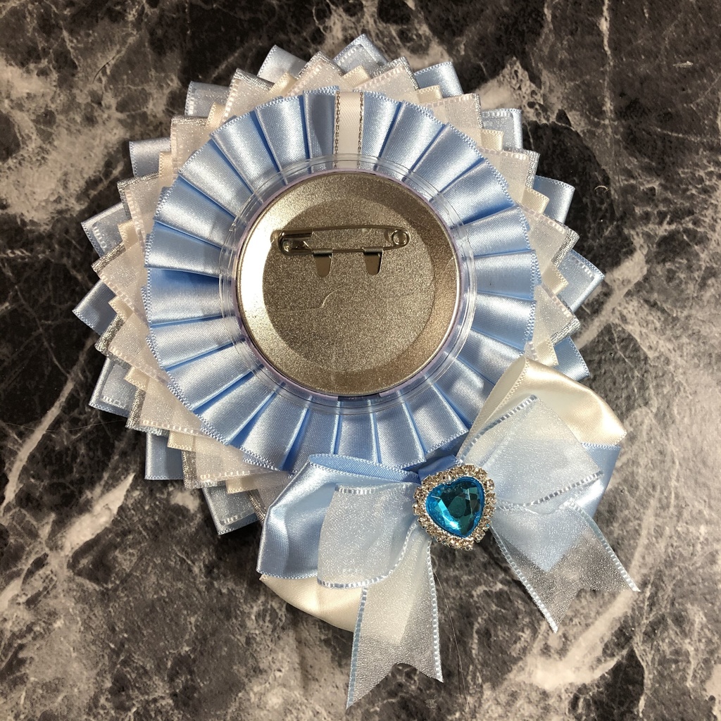 ロゼット Cタイプ 57〜75mm カラー:ライトブルー×白