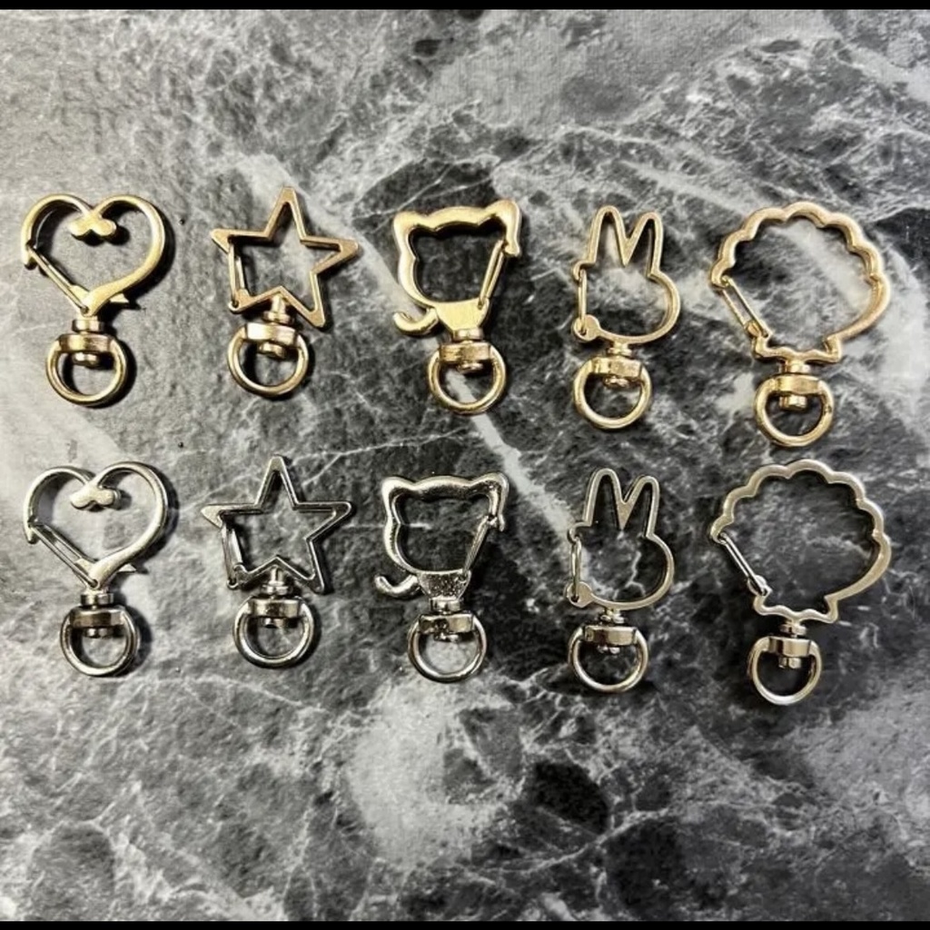 ハート型ロゼット 水色 57mm