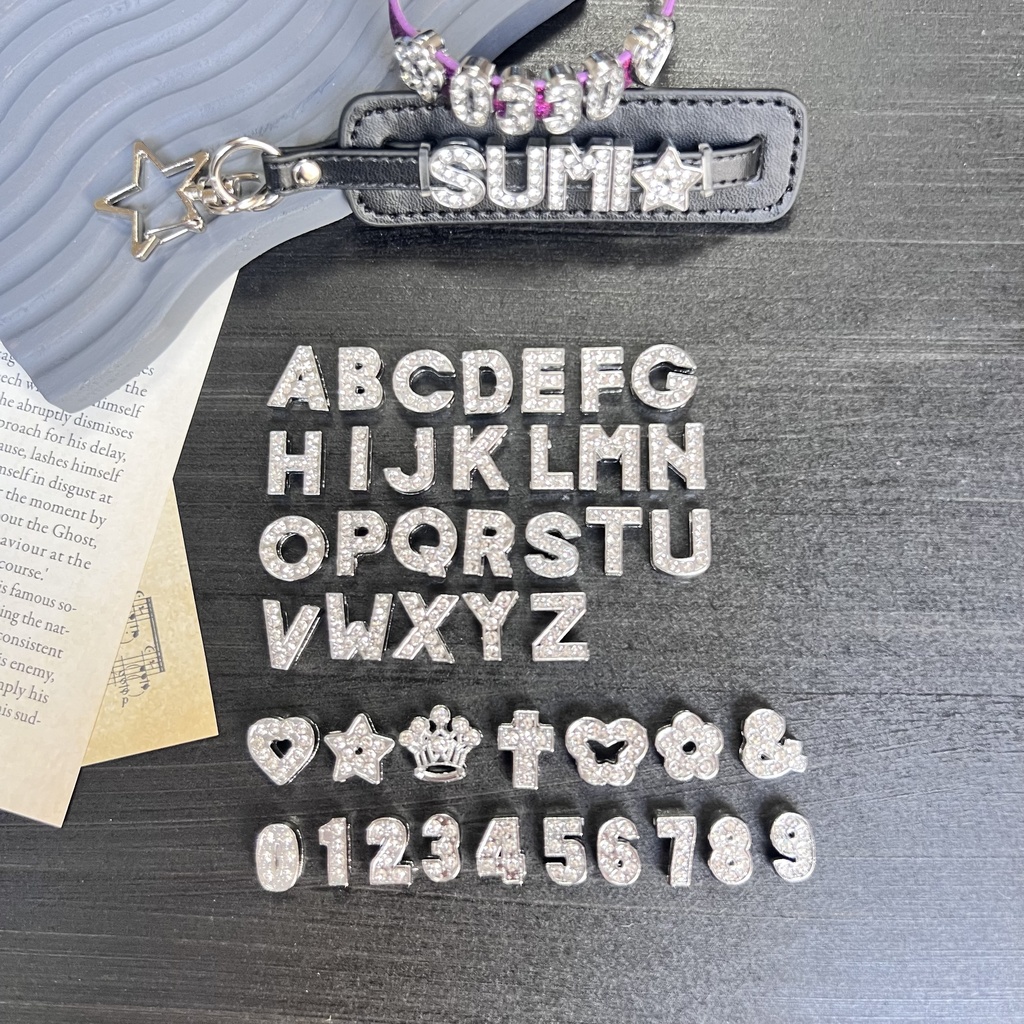 ★受付中★ ネームブレスレット レザーネームキーホルダー 韓国 オーダー