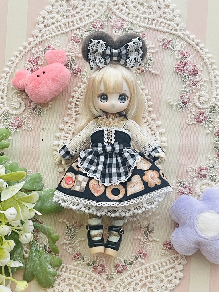 【ピコニーモPサイズ】ビスケットワンピースセット(黒)