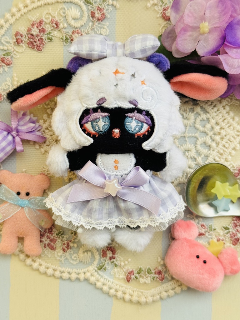 5cm無属性ぬい「お星さまセット」ラベンダー