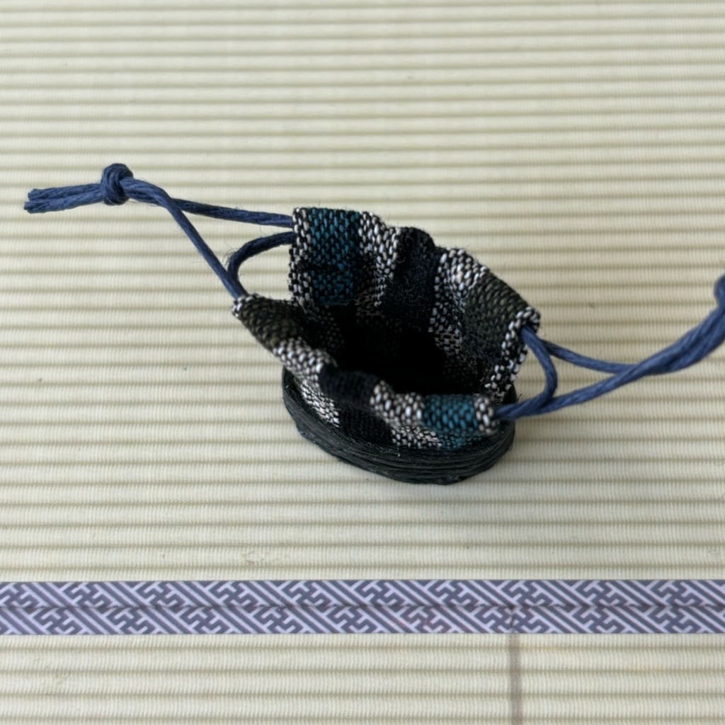 1/12サイズ カゴ風巾着袋男性向け オビツ11 ねんどろいどどーる 浴衣 着物