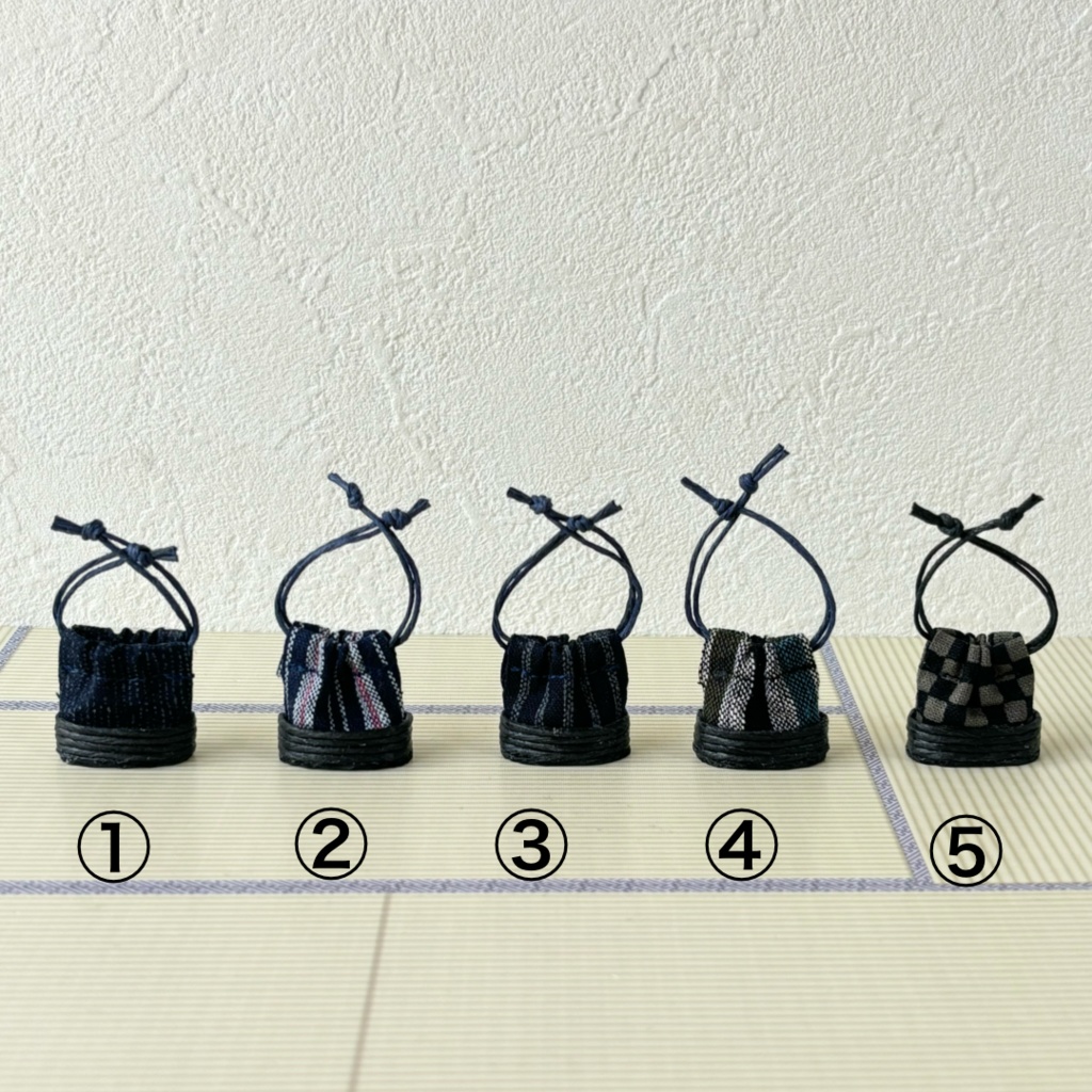 1/12サイズ カゴ風巾着袋男性向け オビツ11 ねんどろいどどーる 浴衣 着物