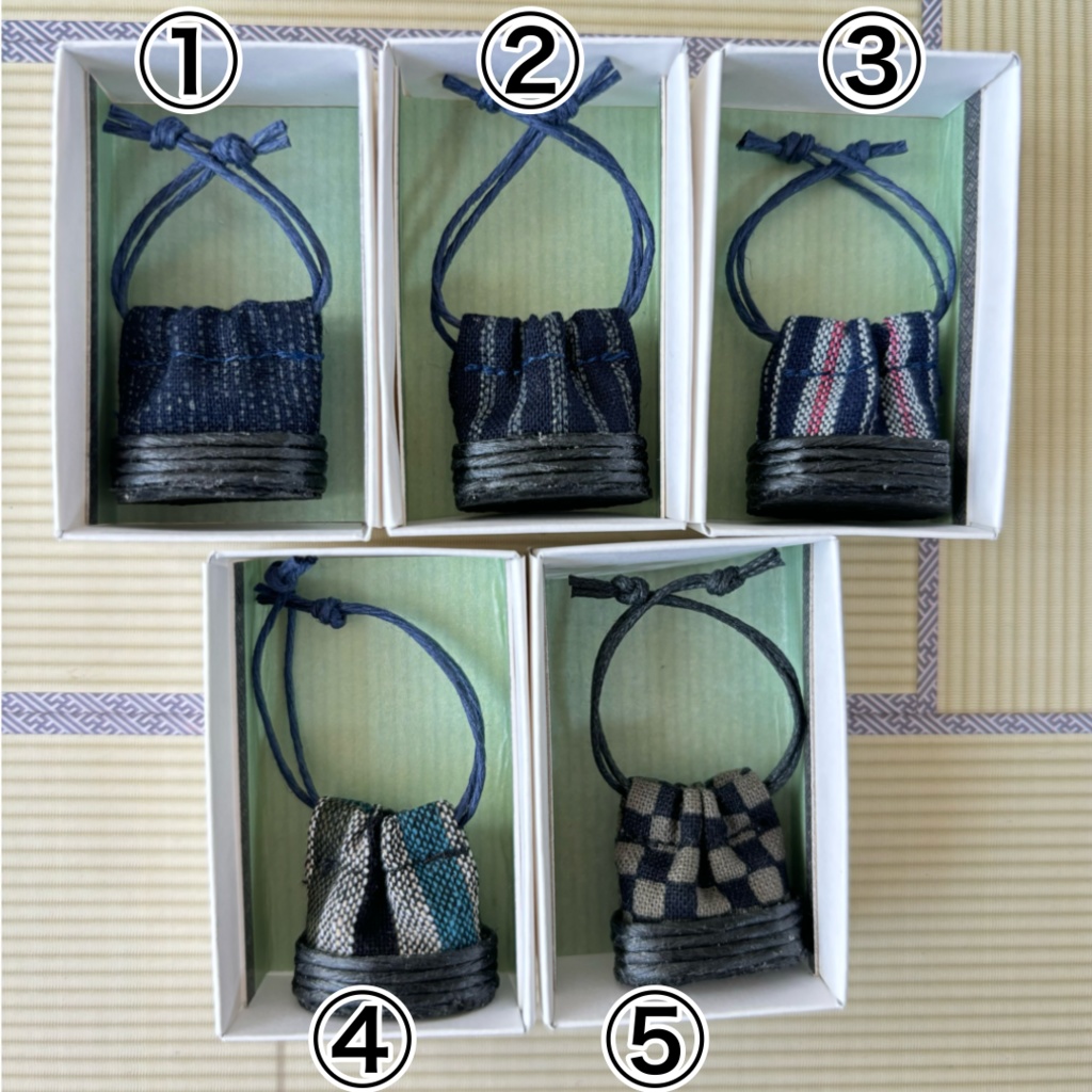 1/12サイズ　カゴ風巾着袋男性向け　オビツ11 ねんどろいどどーる　浴衣　着物