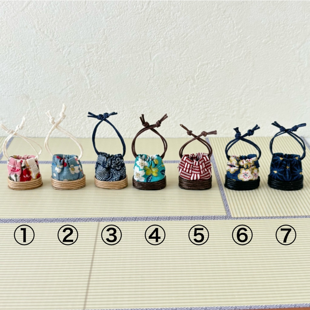 1/12サイズ カゴ風巾着男女兼用向け オビツ11 ねんどろいどどーる 浴衣 着物