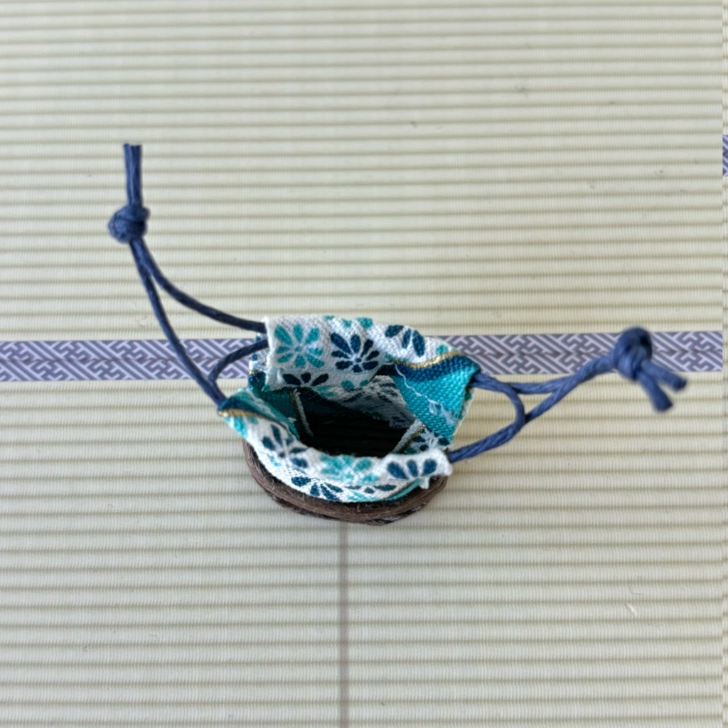 1/12サイズ カゴ風巾着男女兼用向け オビツ11 ねんどろいどどーる 浴衣 着物