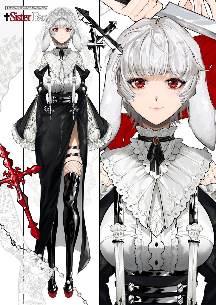 [限定1点] Live2D  『ウサギの修道女』